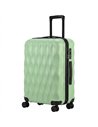 HOMCOM 26Inch 65cm Suitcase, ABS Hard Shell Checked Luggage with TSA Lock, Spinner Wheels, Telescopic Handle, Green