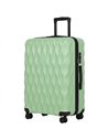 HOMCOM 30Inch 77cm Suitcase, ABS Hard Shell Checked Luggage with TSA Lock, Spinner Wheels, Telescopic Handle, Green