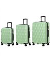 HOMCOM 3-Piece Suitcase Set, Hard Shell Carry On & Checked Luggage Set with TSA Lock, 20/24/28 Inch, Green