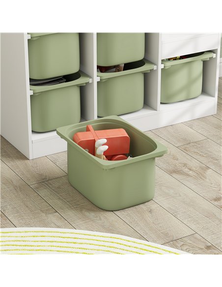 AIYAPLAY Toy Storage Organiser, Three-Layer Kids Toy Storage Units, with Removable Bins, for Ages 3-8 Years, Green - pic 212206 | FastDaddyshop