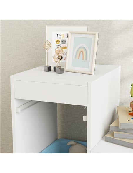 AIYAPLAY Toy Storage Organiser, Three-Layer Kids Toy Storage Units, with Removable Bins, for Ages 3-8 Years, Multi-colour - pic 212217 | FastDaddyshop