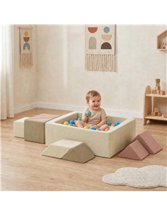 AIYAPLAY Soft Play 9 Piece Foam Climbing Blocks Soft Play Set with Tangram Play, Removable Cover for Kids Room, Ages 3-6 Years 2