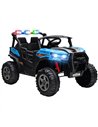 AIYAPLAY 24V Electric Ride on Car, 2-Seater Electric Car for Kids with Remote, Bluetooth, Soft Start, Suspension Spring, Blue
