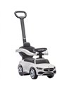 AIYAPLAY 2 in 1 Baby Ride on Push Car Mercedes-Benz C-Class Licensed Walker Foot to Floor Push-Along with Removable Handle, Whit