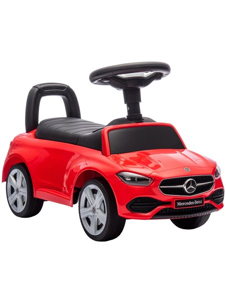 AIYAPLAY Official Mercedes-Benz Ride On Car, Foot to Floor Sliding Walker with Horn, Engine Sounds and Under-Seat Storage, Red - pic 212380 | FastDaddyshop