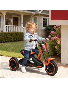 AIYAPLAY Kids Tricycle Baby Trike, Kids Trike with Pedal, 3 Wheel Toddler Balance Bike for Indoor Outdoor Use, Orange 2