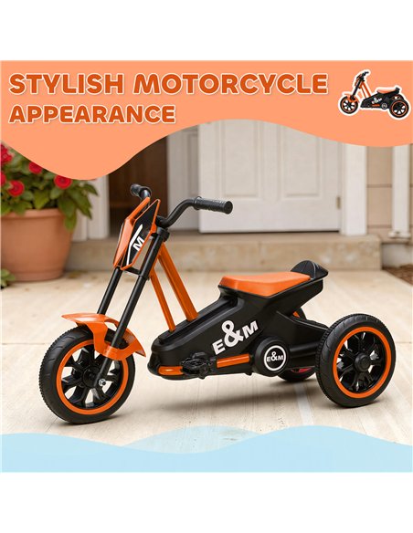 AIYAPLAY Kids Tricycle Baby Trike, Kids Trike with Pedal, 3 Wheel Toddler Balance Bike for Indoor Outdoor Use, Orange - pic 212393 | FastDaddyshop