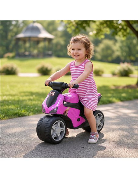 AIYAPLAY Balance Bike with Music Extra-Wide Wheels Toddler Bike for Boys Girls Pink - pic 212405 | FastDaddyshop