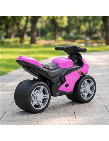 AIYAPLAY Balance Bike with Music Extra-Wide Wheels Toddler Bike for Boys Girls Pink