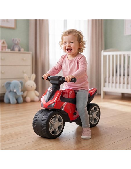 AIYAPLAY Balance Bike with Music Extra-Wide Wheels Toddler Bike for Boys Girls Red - pic 212408 | FastDaddyshop