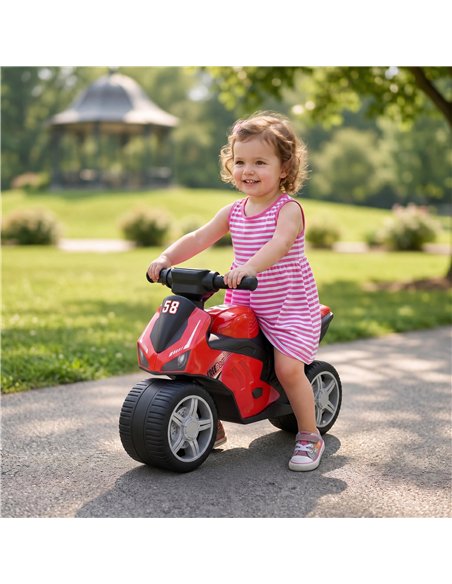 AIYAPLAY Balance Bike with Music Extra-Wide Wheels Toddler Bike for Boys Girls Red - pic 212414 | FastDaddyshop