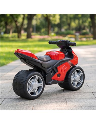 AIYAPLAY Balance Bike with Music Extra-Wide Wheels Toddler Bike for Boys Girls Red
