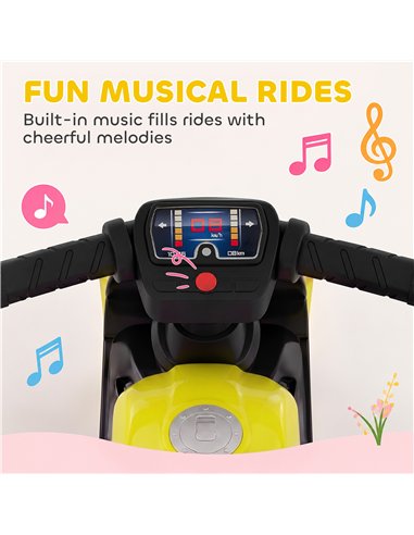AIYAPLAY Balance Bike with Music Extra-Wide Wheels Toddler Bike for Boys Girls Green
