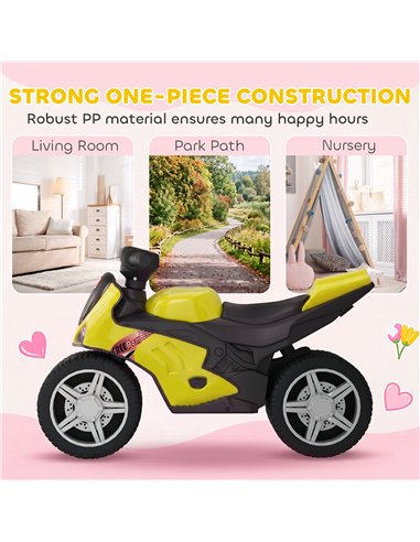 AIYAPLAY Balance Bike with Music Extra-Wide Wheels Toddler Bike for Boys Girls Green