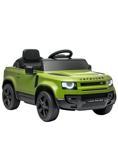 AIYAPLAY Land Rover Licensed 12V Kids Ride on Car with Remote, Suspension, Slow Start, 3 Speeds, Lights, Music, Horn, Green