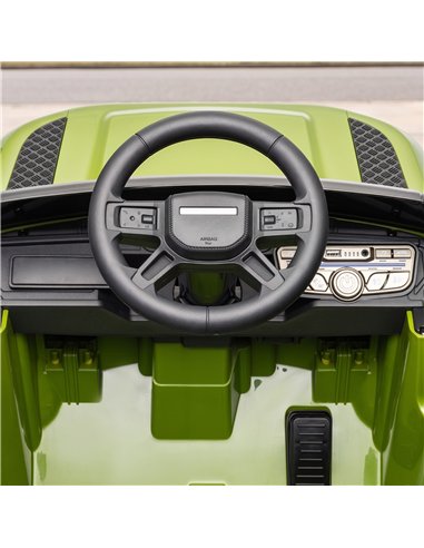 AIYAPLAY Land Rover Licensed 12V Kids Ride on Car with Remote, Suspension, Slow Start, 3 Speeds, Lights, Music, Horn, Green