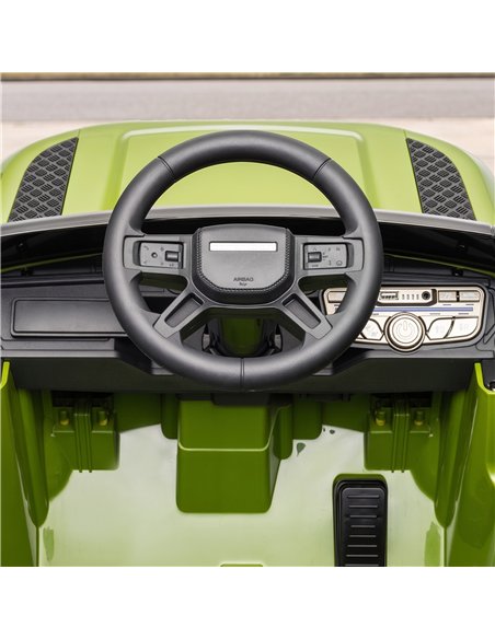 AIYAPLAY Land Rover Licensed 12V Kids Ride on Car with Remote, Suspension, Slow Start, 3 Speeds, Lights, Music, Horn, Green - pic 212478 | FastDaddyshop