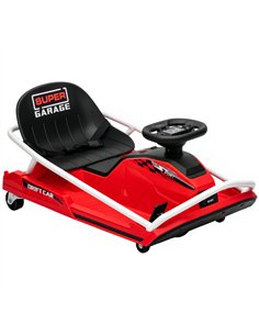 AIYAPLAY 24V Electric Go Kart for Kids with Drift Mode, 300W Brushless Motor, Soft Start and Dual Speed for Ages 6-10, Red