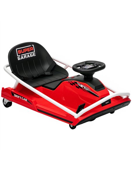 AIYAPLAY 24V Electric Go Kart for Kids with Drift Mode, 300W Brushless Motor, Soft Start and Dual Speed for Ages 6-10, Red - pic 212506 | FastDaddyshop