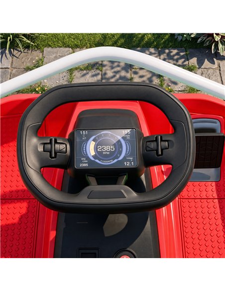 AIYAPLAY 24V Electric Go Kart for Kids with Drift Mode, 300W Brushless Motor, Soft Start and Dual Speed for Ages 6-10, Red - pic 212513 | FastDaddyshop