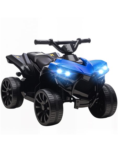 AIYAPLAY 6V Kids ATV, 4 Wheeler Electric Ride on Car with Music and LED Headlights, for Ages 18-56 Months Boys and Girls, Blue - pic 212524 | FastDaddyshop