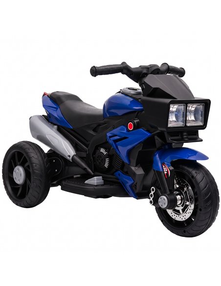 AIYAPLAY Kids Electric Motorcycle Ride-On Toy, 3-Wheel Battery-Operated Motorbike with Horn, Toddler Ride On Bike, Blue - pic 212542 | FastDaddyshop