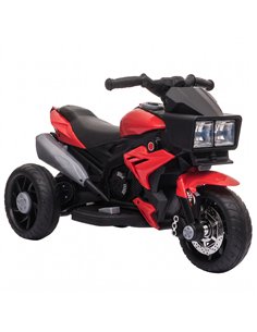 AIYAPLAY Kids Electric Motorcycle Ride-On Toy, 3-Wheel Battery-Operated Motorbike with Horn, Toddler Ride On Bike, Red