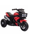 AIYAPLAY Kids Electric Motorcycle Ride-On Toy, 3-Wheel Battery-Operated Motorbike with Horn, Toddler Ride On Bike, Red