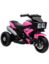 AIYAPLAY Kids Electric Motorcycle Ride-On Toy, 3-Wheel Battery-Operated Motorbike with Horn, Toddler Ride On Bike, Pink