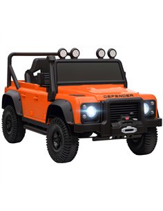 AIYAPLAY Kids Ride On Car with Remote Control, Music, Horn, 4 Spring Suspension Wheels, LED Lights for 3-5 Years Old, Orange