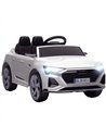 AIYAPLAY Audi Q8 etron Sportback Licensed Ride on Car with Remote Control, Four-Wheel Suspension, Soft Start for Ages 3-4, White