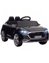 AIYAPLAY Audi Q8 etron Sportback Licensed Ride on Car with Remote Control, Four-Wheel Suspension, Soft Start for Ages 3-4, Black