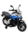 AIYAPLAY Licensed Honda 12V Kids Electric Motorbike with Training Wheels, Soft Start, Headlights, Music for 3-6 Years, Blue