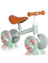 AIYAPLAY Baby Balance Bike for 1-2 Years Old, Light-up Toddler Balance Bike with Adjustable Seat, 4 Silent EVA Wheels, Green