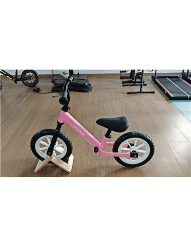 AIYAPLAY 11.2" Balance Bike for 2-5 Years, Toddler Bike with Lighting Wheels, Adjustable Seat & Handlebar, 360° Steering, Pink