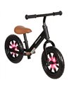 AIYAPLAY 11.2" Balance Bike for 2-5 Years, Toddler Bike with Lighting Wheels, Adjustable Seat & Handlebar, Black
