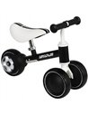 AIYAPLAY Balance Bike for Kids 1-2 Years, Toddler Bike with Adjustable Seat and Lighting Rear Wheels for Boys and Girls, Black
