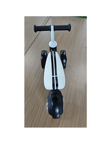 AIYAPLAY Balance Bike for Kids 1-2 Years, Toddler Bike with Adjustable Seat and Lighting Rear Wheels for Boys and Girls, Black