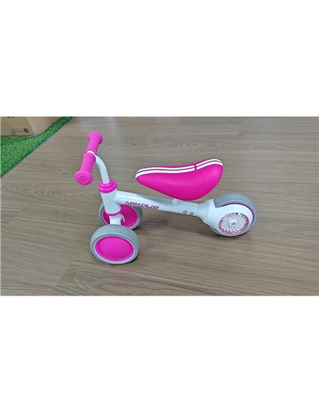 AIYAPLAY Balance Bike for Kids 1-2 Years, Toddler Bike with Adjustable Seat and Lighting Rear Wheels for Boys and Girls, Pink - pic 212670 | FastDaddyshop