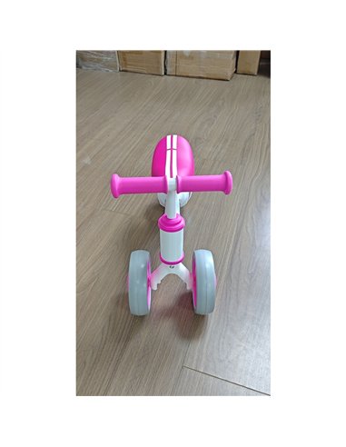 AIYAPLAY Balance Bike for Kids 1-2 Years, Toddler Bike with Adjustable Seat and Lighting Rear Wheels for Boys and Girls, Pink
