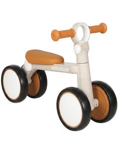 AIYAPLAY Balance Bike, Lightweight Baby Balance Bike with Foldable Design, Adjustable Seat, No Pedal for 1-2 Years, Cream White