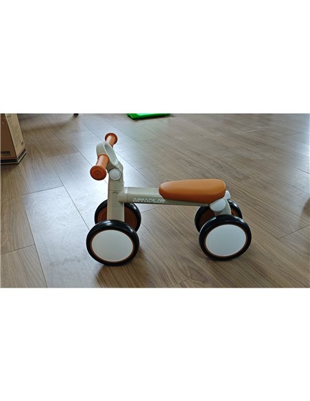 AIYAPLAY Balance Bike, Lightweight Baby Balance Bike with Foldable Design, Adjustable Seat, No Pedal for 1-2 Years, Cream White - pic 212679 | FastDaddyshop