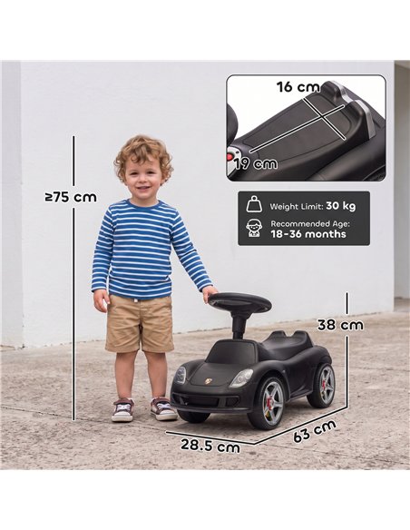 AIYAPLAY Ride on Car, Porsche Licensed Toddler Push Car with Horn, Headlights, Sound and Steering Wheel for 18-36 Months, Matte  - pic 212697 | FastDaddyshop