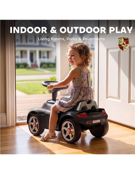 AIYAPLAY Ride on Car, Porsche Licensed Toddler Push Car with Horn, Headlights, Sound and Steering Wheel for 18-36 Months, Matte  - pic 212701 | FastDaddyshop
