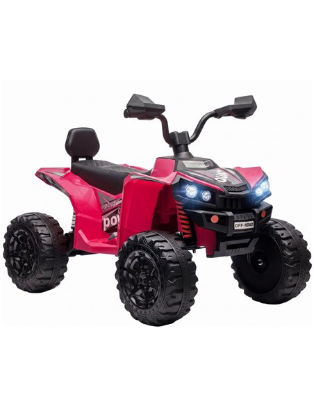 AIYAPLAY 24V 2 Seater Electric Quad Bike for Kids, Ride On Car ATV Toy w/ Forward Backward, for Boys Girls 3-8 Years, Pink - pic 212767 | FastDaddyshop