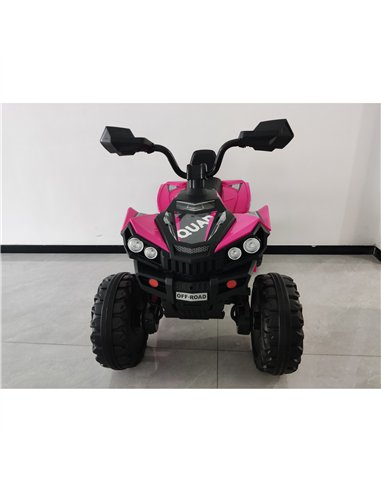 AIYAPLAY 24V 2 Seater Electric Quad Bike for Kids, Ride On Car ATV Toy w/ Forward Backward, for Boys Girls 3-8 Years, Pink