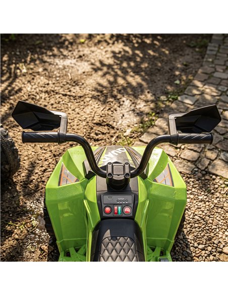 AIYAPLAY 24V 2 Seater Electric Quad Bike for Kids, Ride On Car ATV Toy w/ Forward Backward, for Boys Girls 3-8 Years, Green - pic 212784 | FastDaddyshop