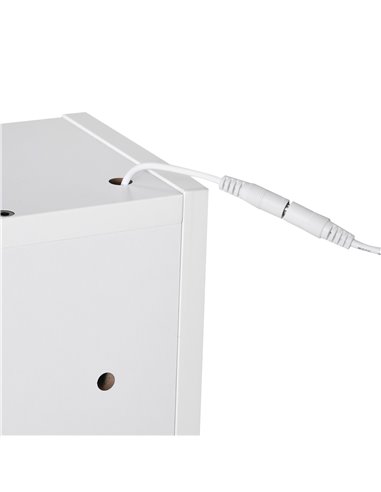 Kleankin Wall-mounted LED Illuminated Bathroom Mirror Cabinet, White
