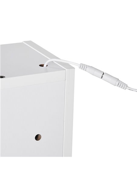 Kleankin Wall-mounted LED Illuminated Bathroom Mirror Cabinet, White - pic 21289 | FastDaddyshop