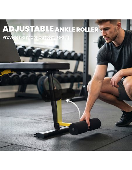 SPORTNOW Adjustable Weight Bench, 300kg Incline Decline Flat Foldable Bench Press with 7 Backrest Positions and Resistance Bands - pic 212997 | FastDaddyshop